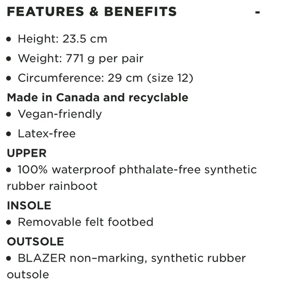 Kamik. Size 12 (unisex). Navy blue “The Stomp” rain boot. Excellent condition. - Picture 7 of 7